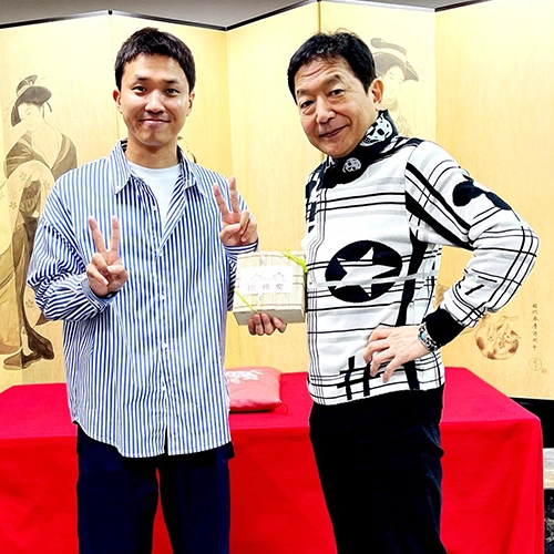 渡辺裕太君の落語　稽古