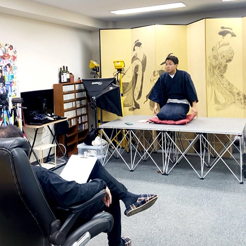 渡辺裕太君の落語　稽古